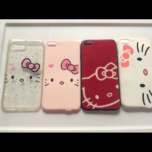 Hello kitty iphone 7/8 Plus  case bundle